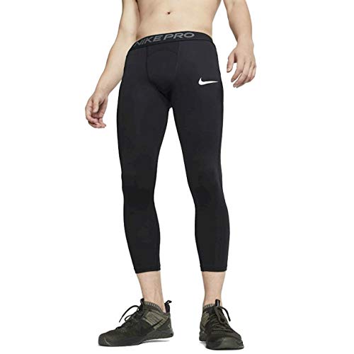 Amazon.com: Nike Pro Tights 3/4 Black/White 2XL : Clothing, Shoes
